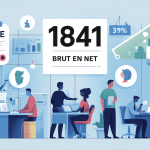 Illustration explicative 1841 brut en net salariés cotisations