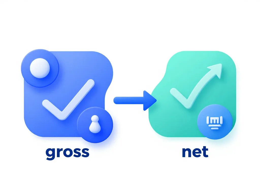 1865 brut en net schéma conversion brut net