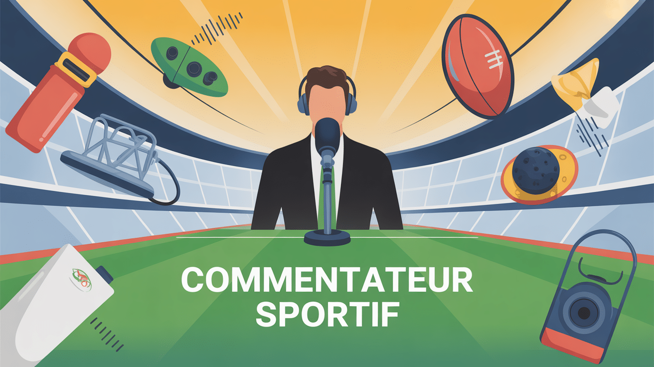 illustration dynamique comment devenir commentateur sportif
