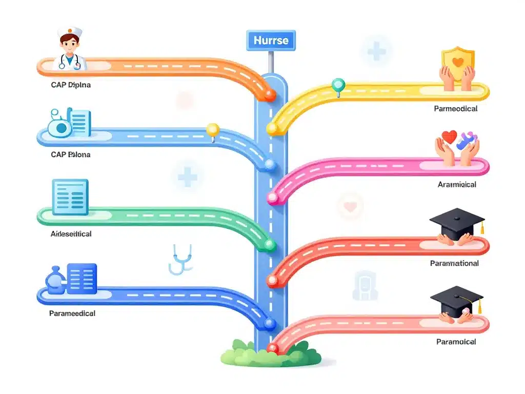 diagramme des chemins alternatifs comment devenir infirmière sans le bac
