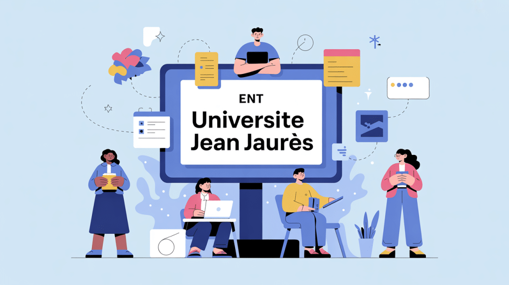 Connexion à l'ent univ jean jaures illustration