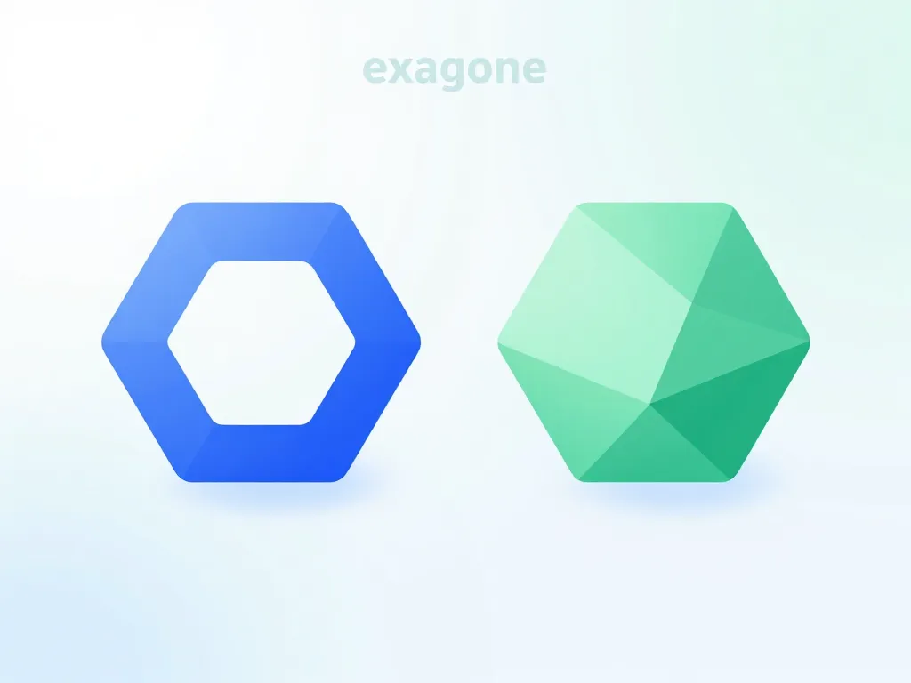 Diagramme concept exagone hexagone