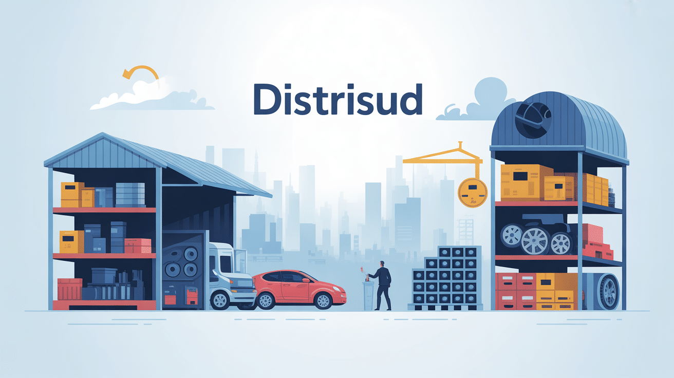 Illustration Distrisud secteur distribution et services B2B