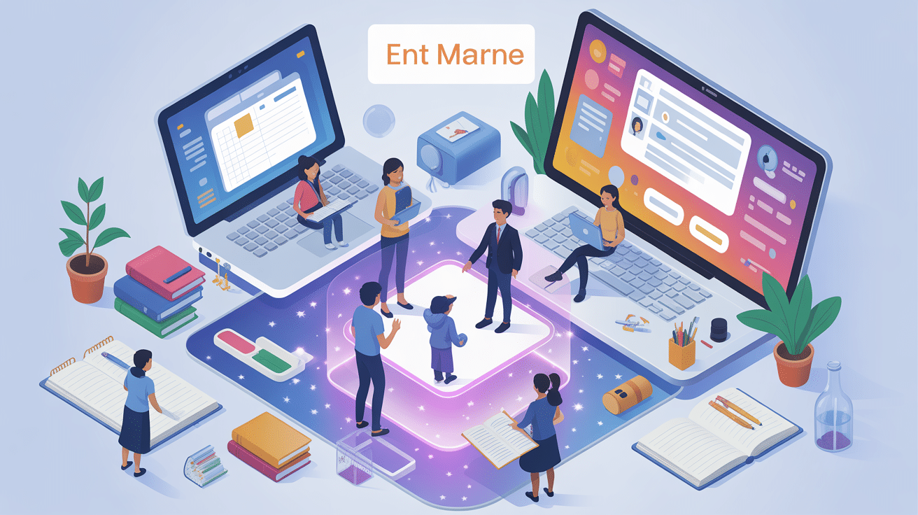 illustration entmarne plateforme scolaire en ligne