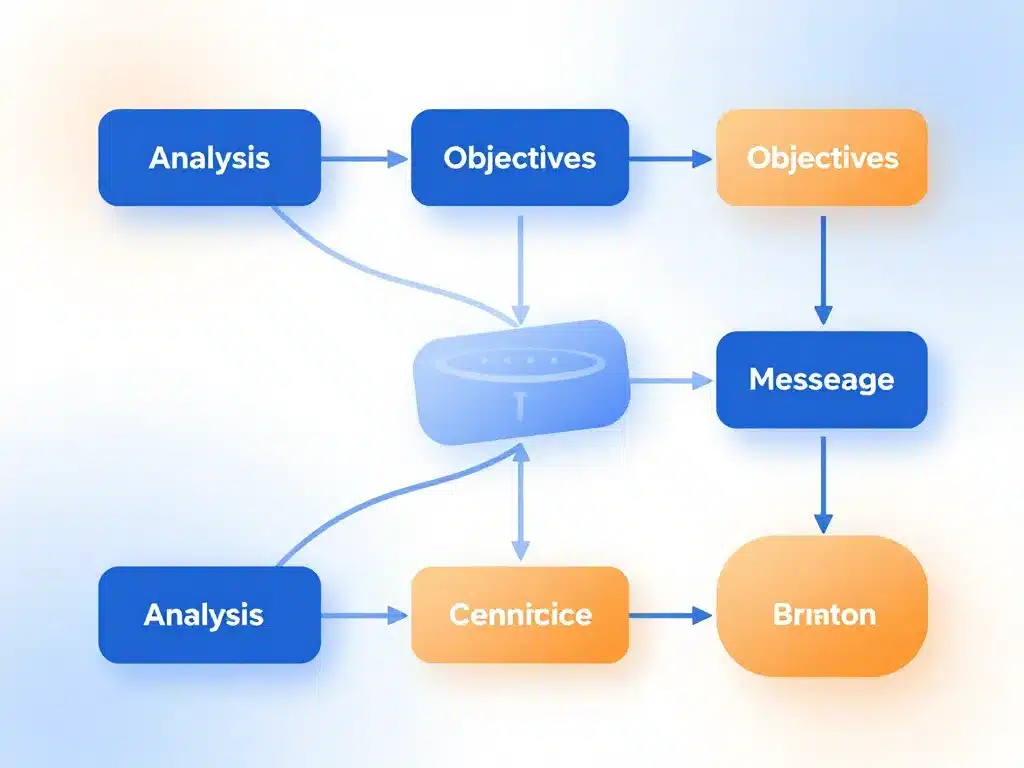 Diagramme étapes plan de communication