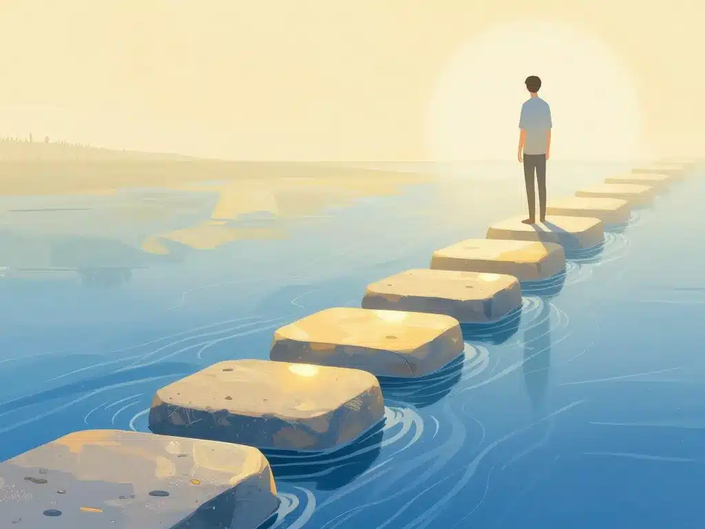 être sûr de soi illustration étapes concret progression confiance