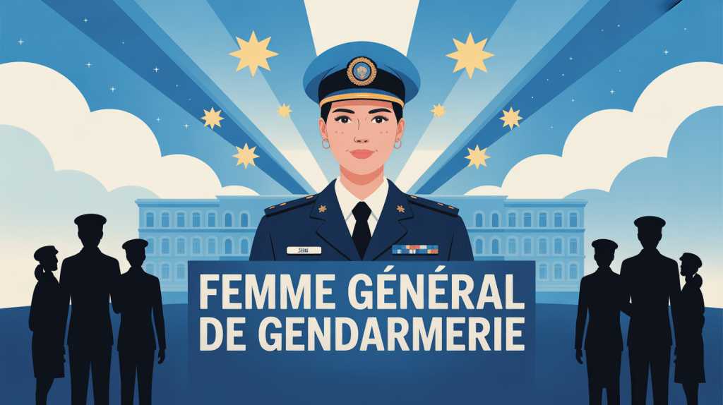 femme général gendarmerie illustration ascension