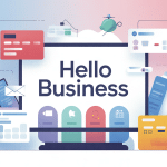 illustration hello business plateforme gestion indepedants