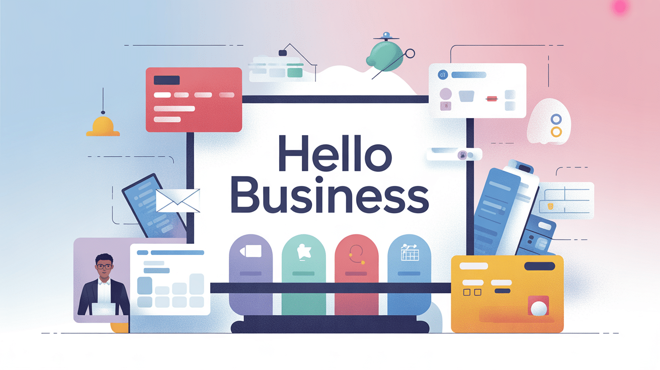 illustration hello business plateforme gestion indepedants