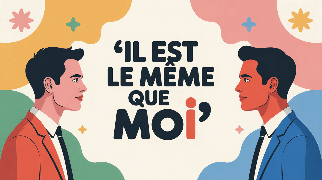 illustration conceptuelle il est le même que moi