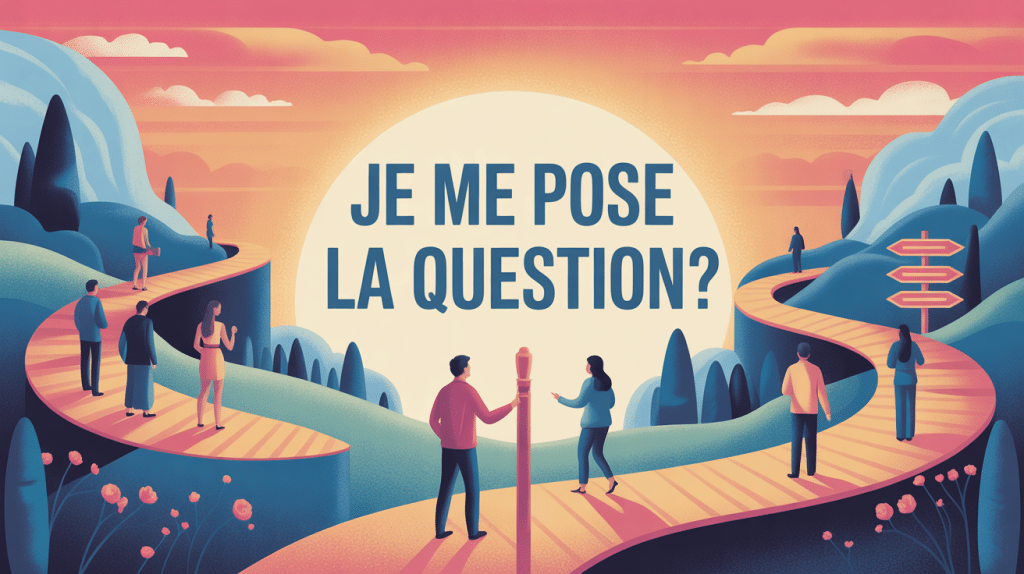 illustration réflexion je me pose la question
