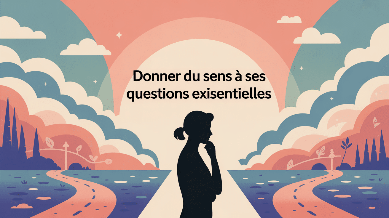 je me suis posée la question réflexion intérieure illustration