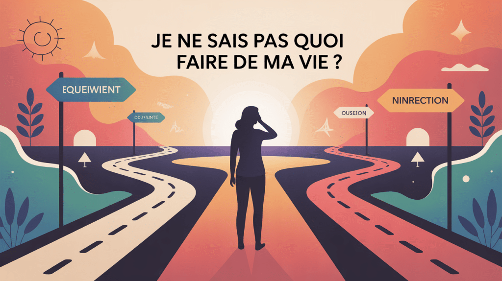 illustration orientation vie je ne sais pas quoi faire de ma vie