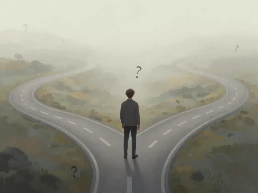 métaphore visuelle émotion je ne sais pas quoi faire de ma vie