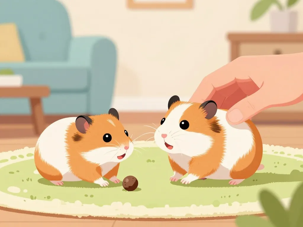 lamster interaction main humaine animal heureux