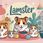 lamster différents types illustration cage accessoires