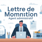 illustration bureau moderne pour lettre de motivation pour agent administratif