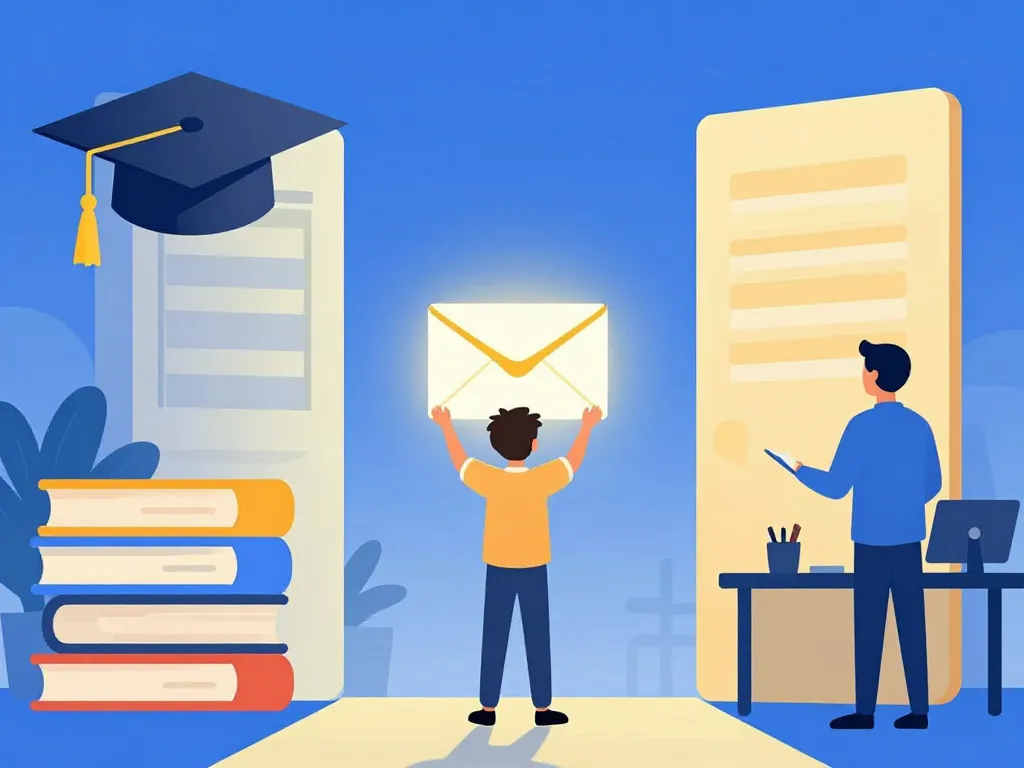 illustration métaphore lettre de motivation stage seconde seuil entreprise