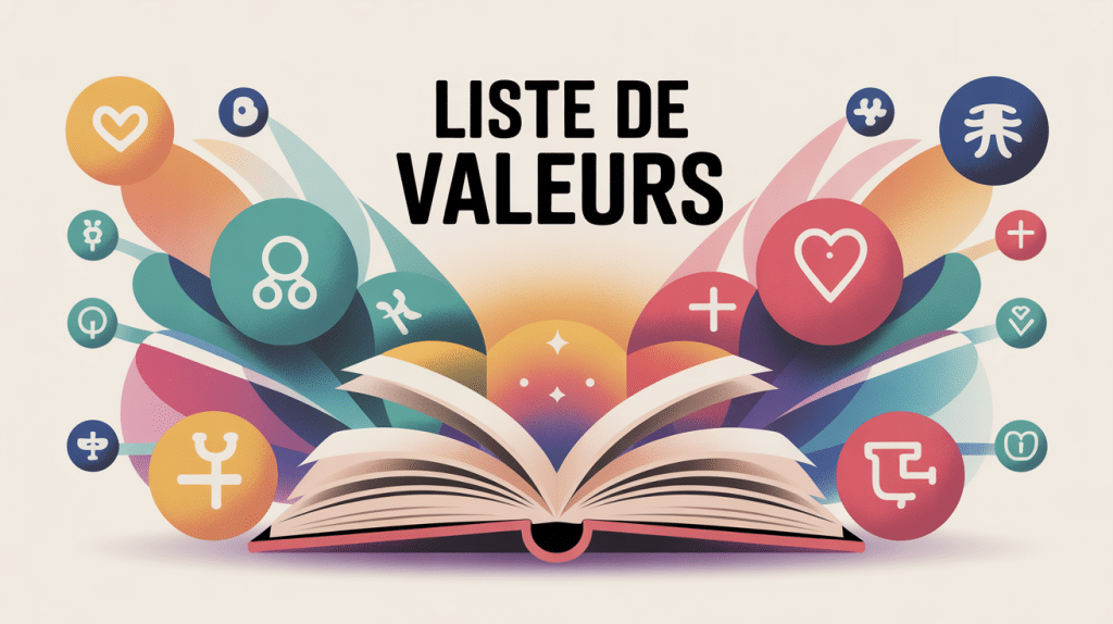 illustration carnet liste valeurs vie personnelle professionnelle