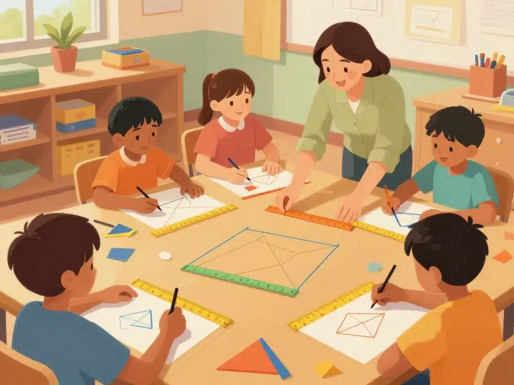 problème périmètre cm1 manipulation classe