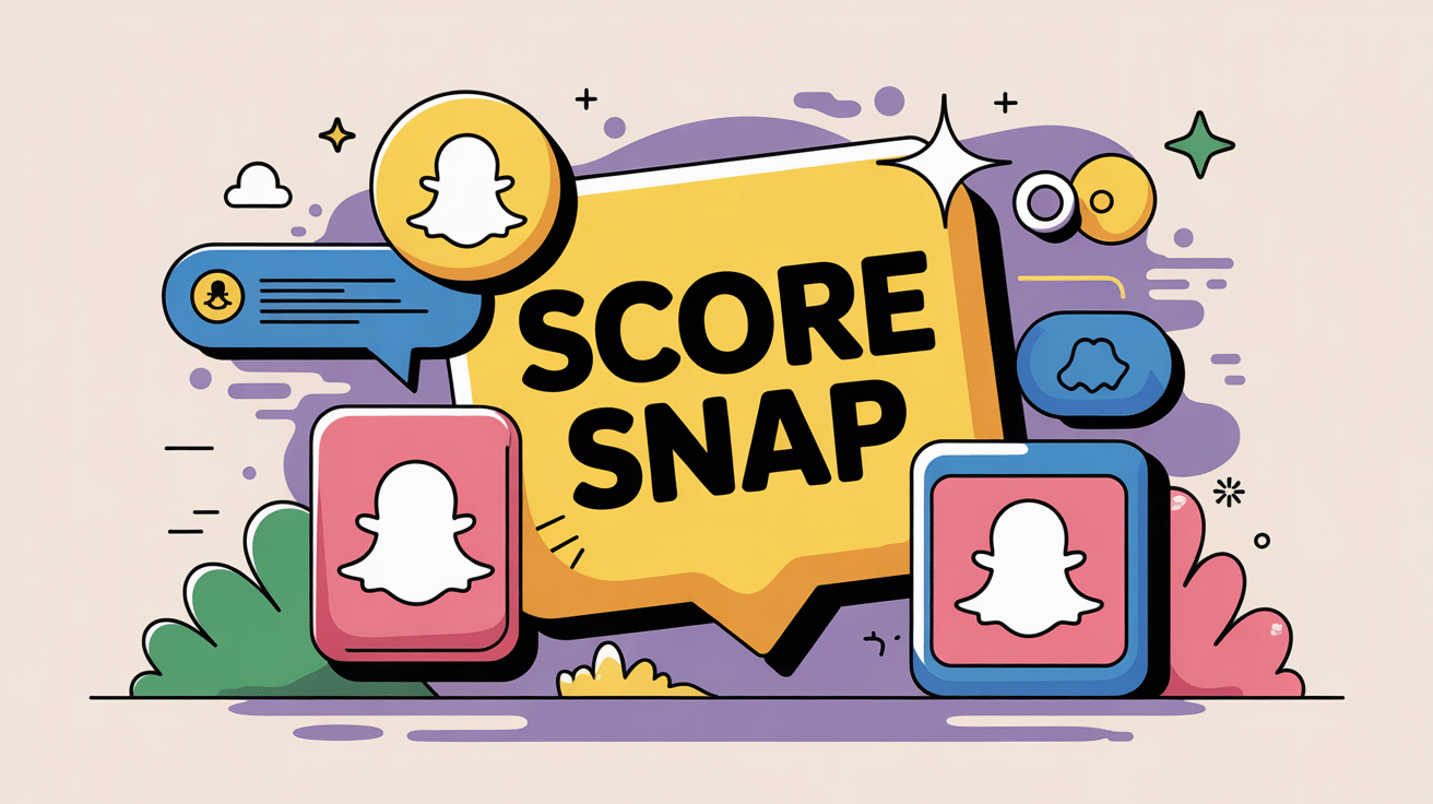 score snap augmente quand icônes Snapchat et réseau social