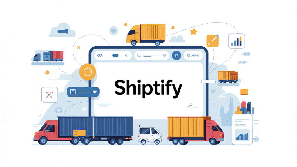 Illustration Shiptify gestion transport e-commerce