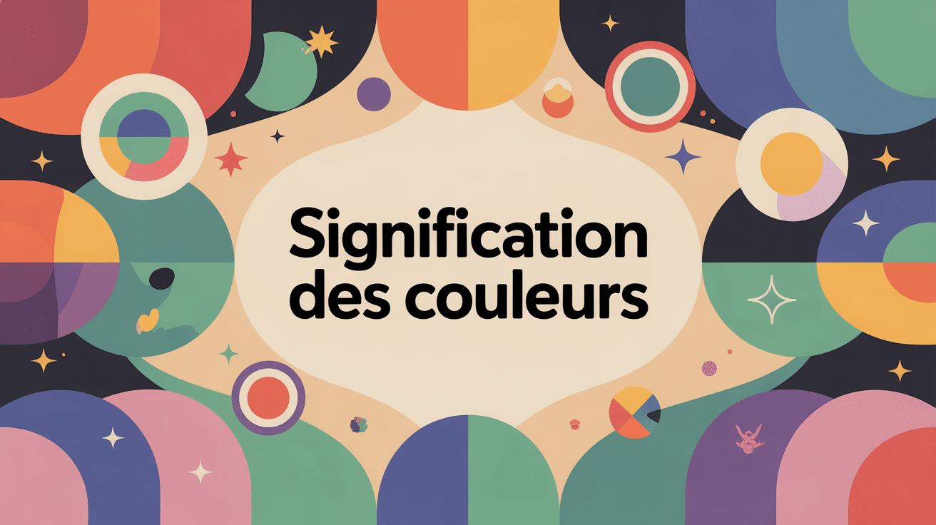 Signification des couleurs en design visuel moderne