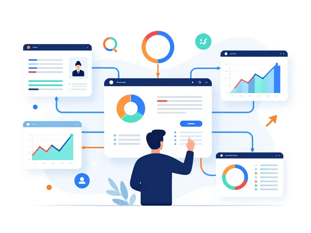Social Blade diagramme conceptuel dashboard statistiques