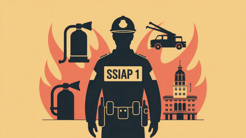 ssiap 1 agent sécurité incendie illustration