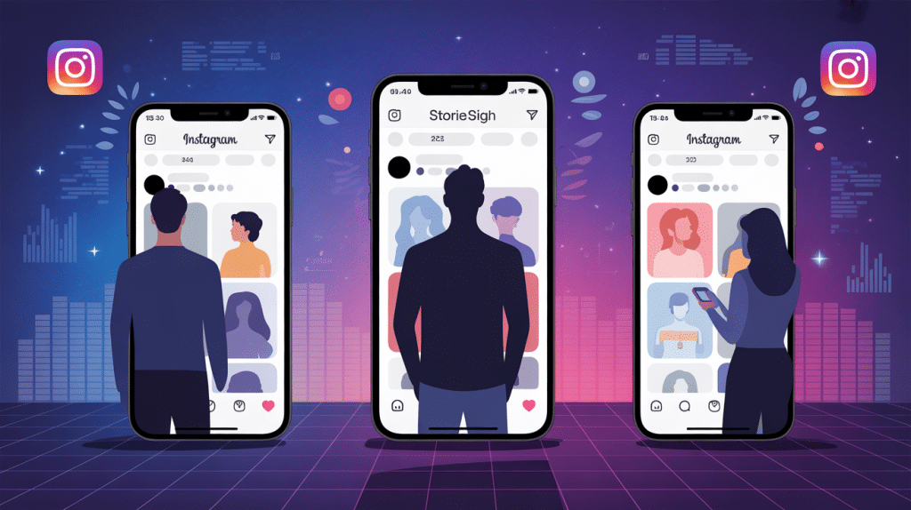 storiesig illustration confidentialité anonyme Instagram