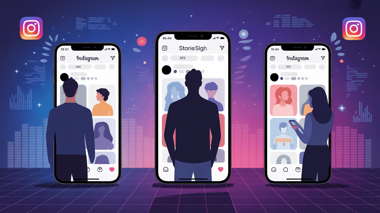 storiesig illustration confidentialité anonyme Instagram