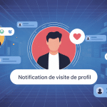 a été notifié de votre visite sur son profil illustration confidentialité