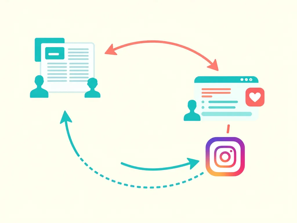 Diagramme blog and instagram conversion audience