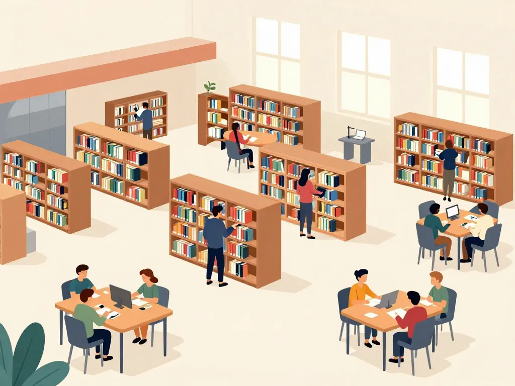 BU Vauban intérieur espaces étudiants illustration