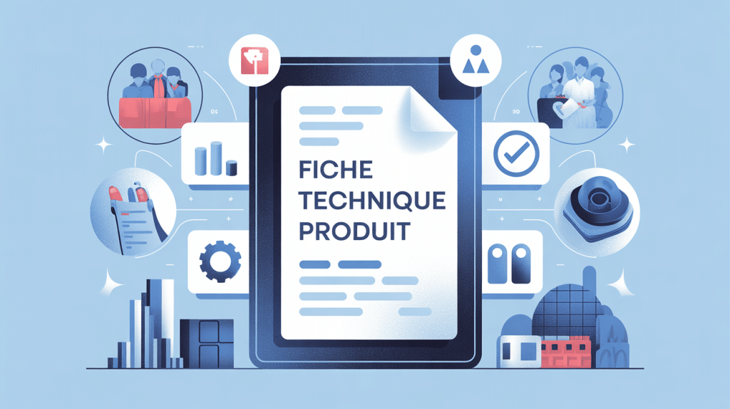 illustration fiche technique produit centrale bleue