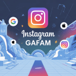 Illustration Gafam Instagram nom complet dans l'écosystème Meta