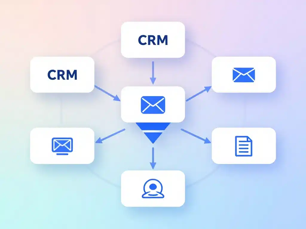 Diagramme des outils marketing intégrés GoHighLevel