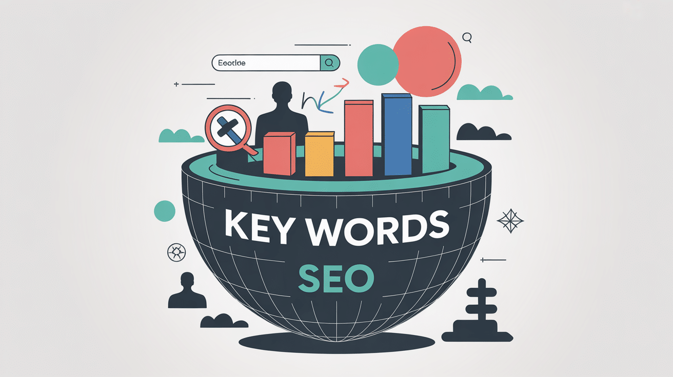 key words illustration boussole SEO