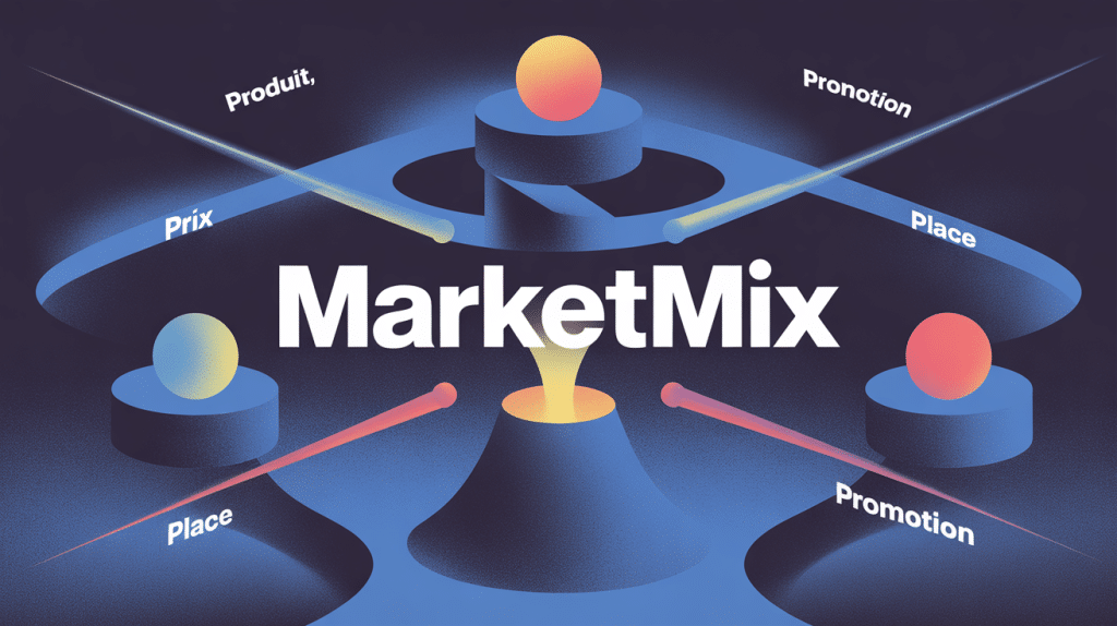 marketmix illustration des 4 piliers connectés