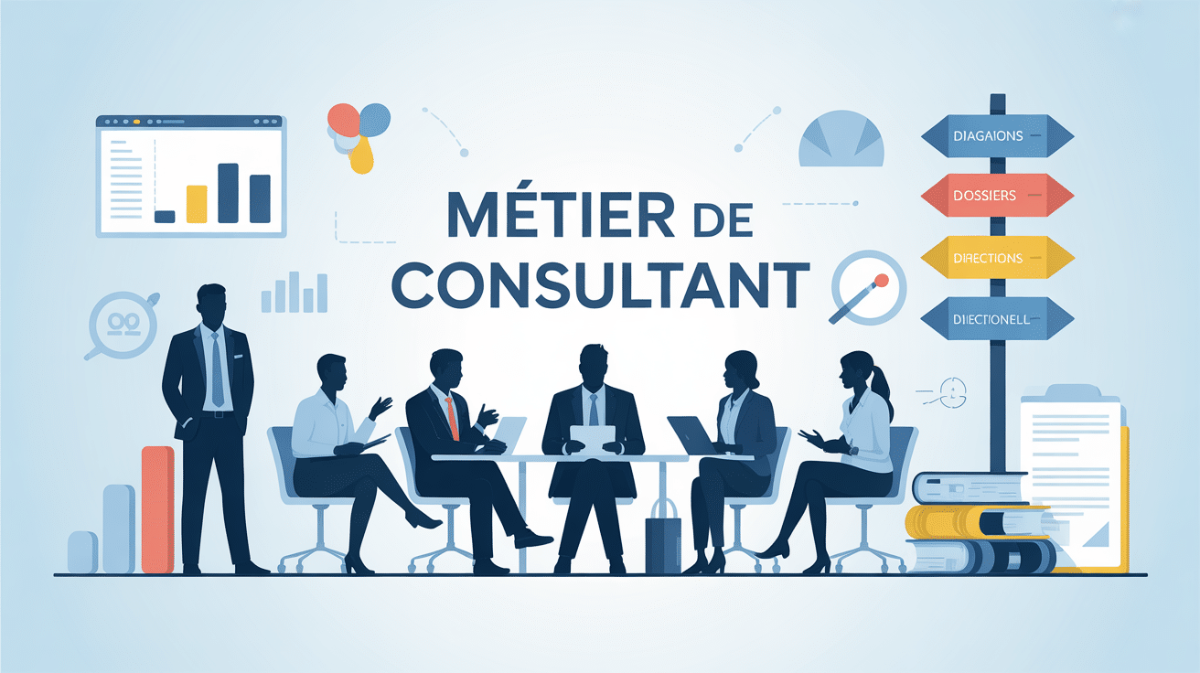 illustration métier de consultant moderne