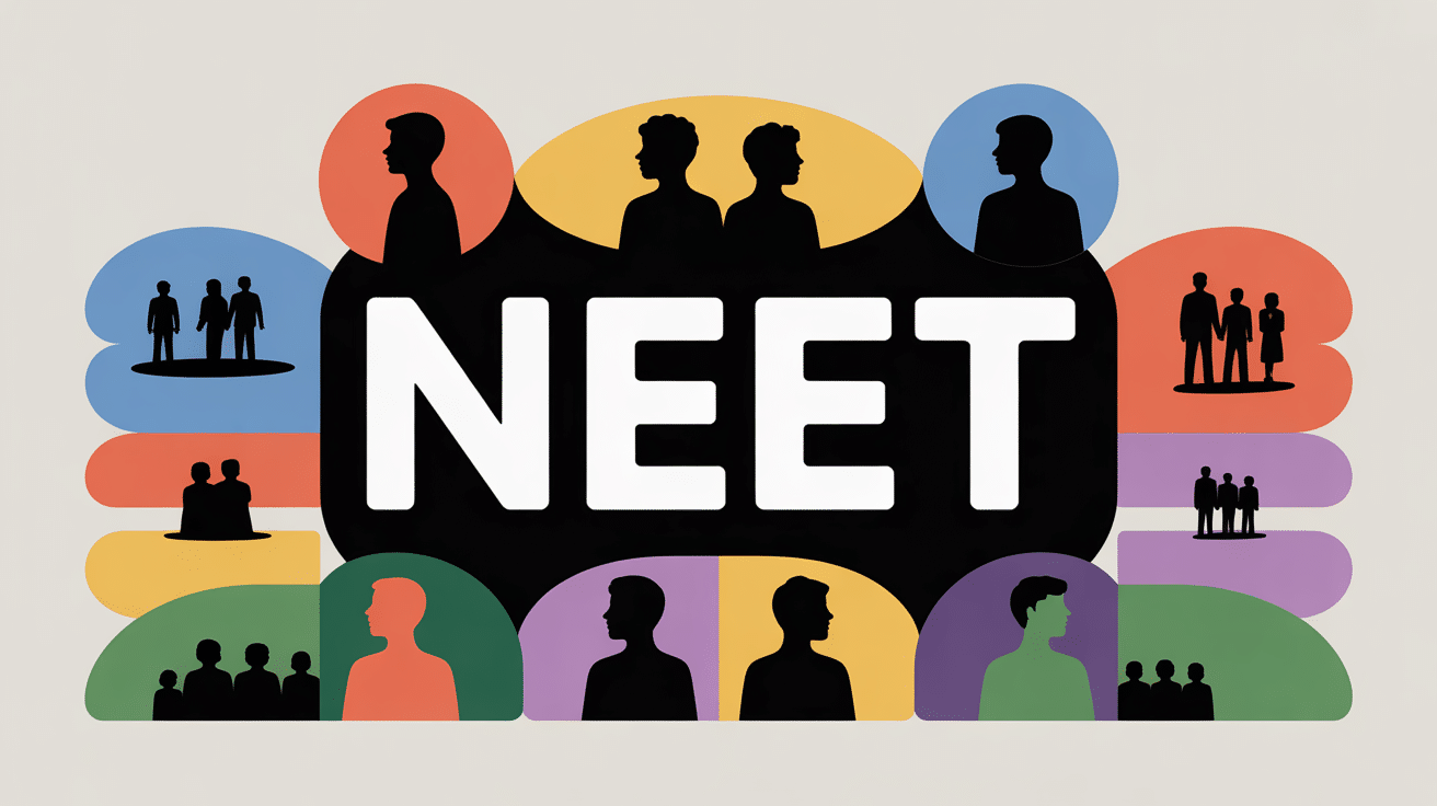 Image NEET jeunes isolés et groupes, exclusion sociale