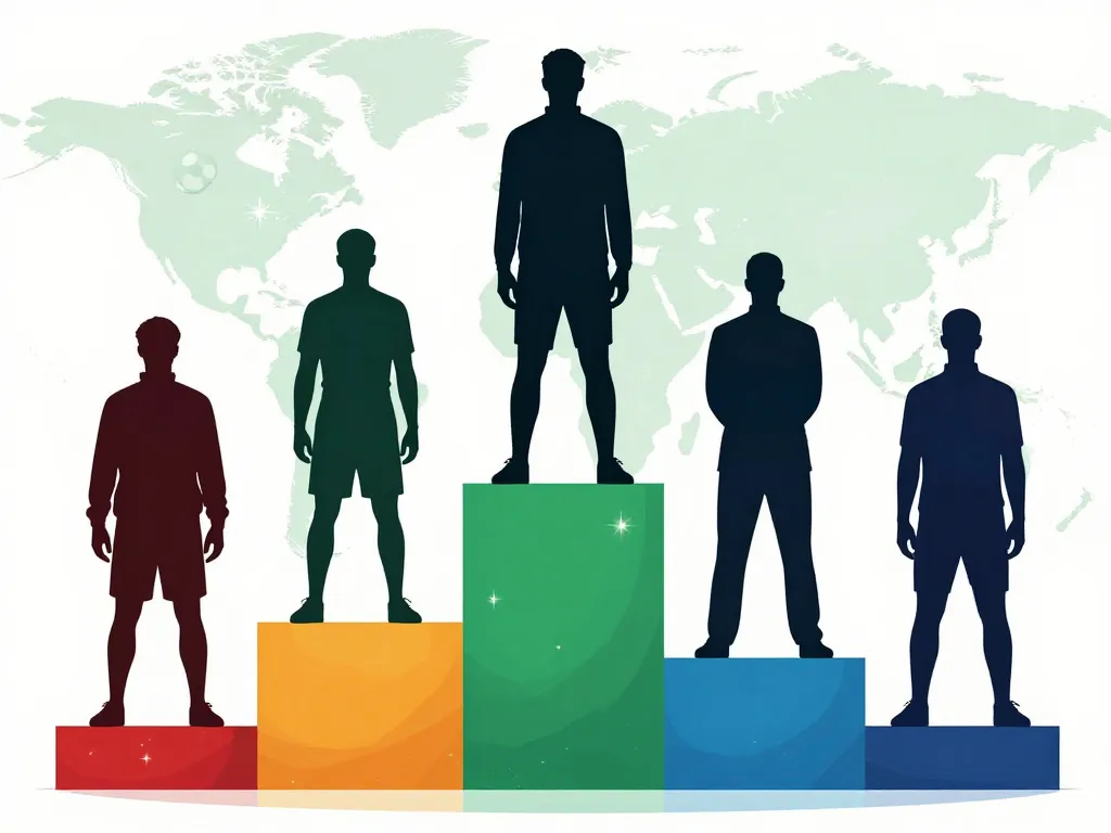 Illustration salaire de Didier Deschamps et sélectionneurs internationaux, plateformes, globe, compétition