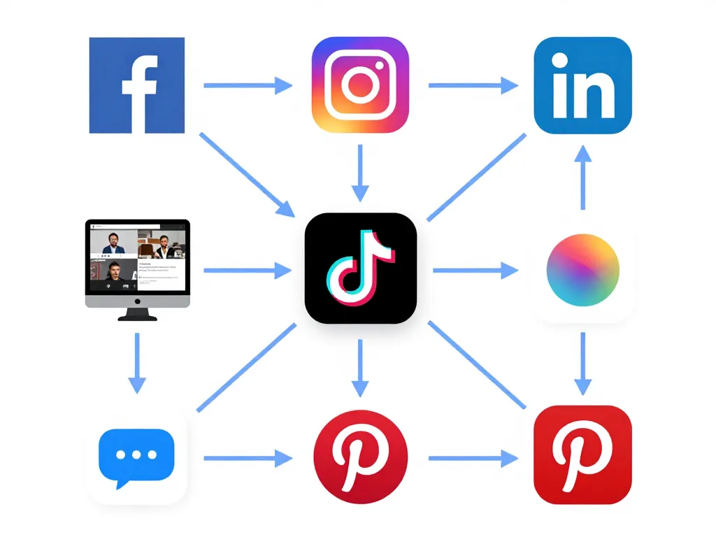 Schéma plateformes SMA marketing et formats publicitaires