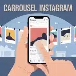 comment faire un carrousel sur instagram illustration smartphone