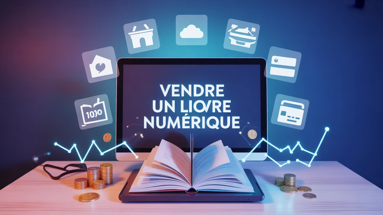 comment vendre un ebook tablette et icônes
