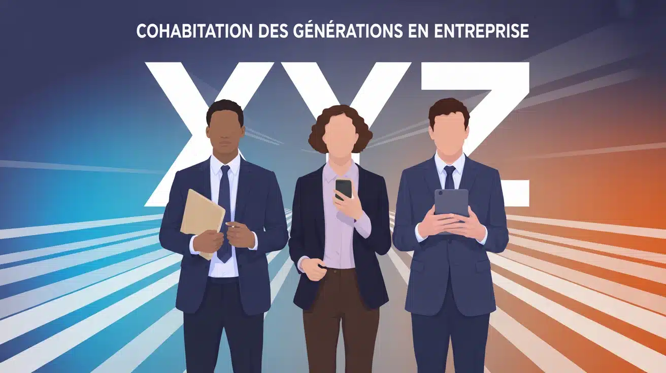 gen x y z ensemble en entreprise