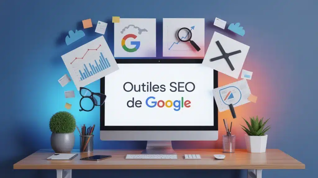 Outils référencement Google sur écran d’ordinateur