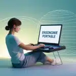 quelle est la position recommandée pour travailler sur un ordinateur portable ? posture ergonomique
