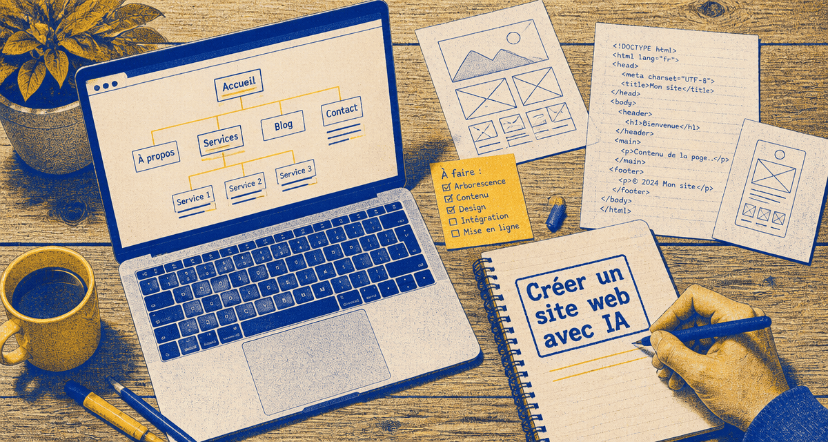 créer un site web avec chatgpt arborescence carnet