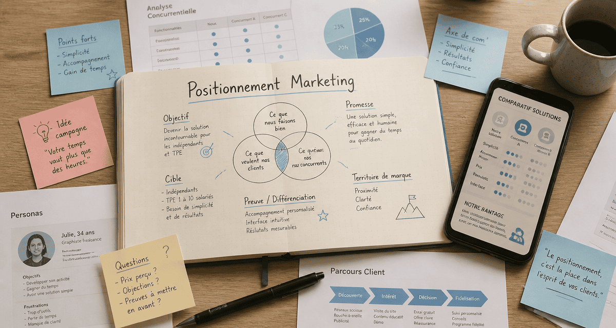 exemple positionnement marketing fiche bureau